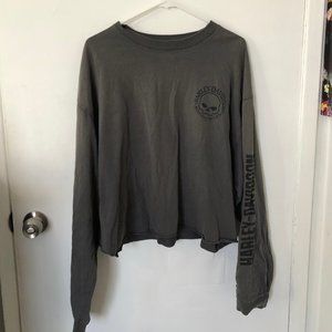 Grey Harley-Davidson Long Sleeve Top